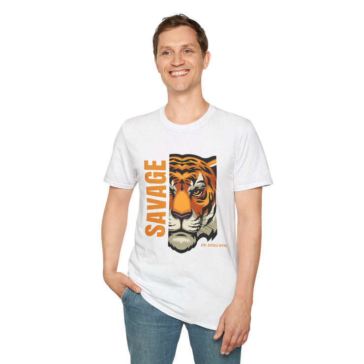 Savage Tiger Jiu Jitsu Unisex Softstyle T-Shirt