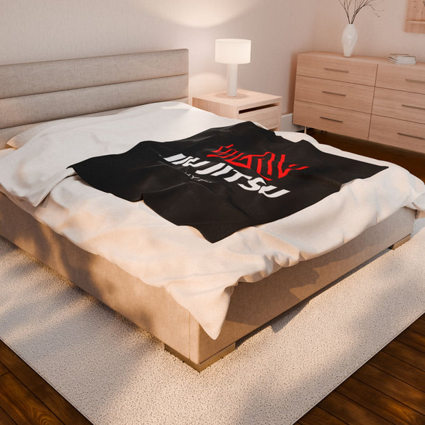 Jiu Jitsu Hype Velveteen Plush Blanket