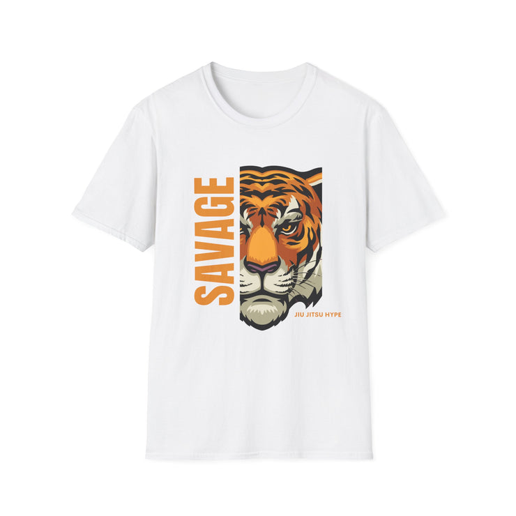 Savage Tiger Jiu Jitsu Unisex Softstyle T-Shirt